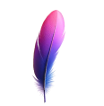 Small Purple Feather