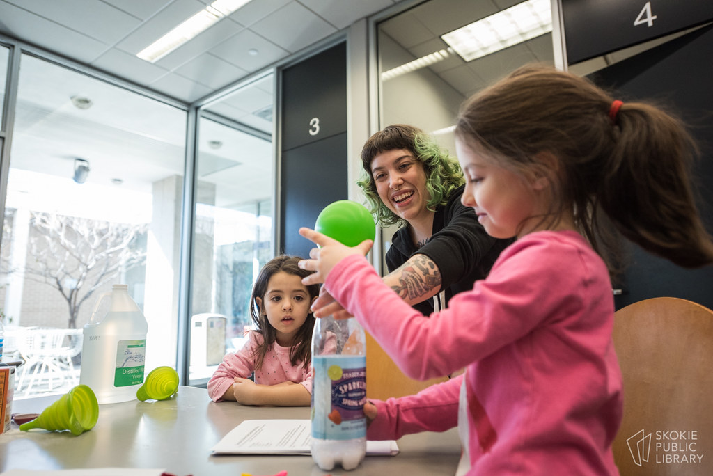 Children doing science